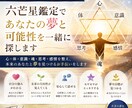 あなたの夢を一緒に探し、夢の叶え方を伝授します 六芒星鑑定で体、心、感情、魂、意識、思考のバランスを整えます イメージ1