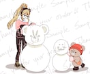 シンプルかわいいイラストを描きます キャラクターや似顔絵、贈り物の人物イラストをご提供 イメージ8