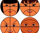 ボールのようなアイコンを作ります バスケ好きを表現するアイコンを求めている方へ イメージ1