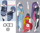 あなただけのオリジナルイラスト描きます 二次創作共に創作キャラ可◎デフォルメ寄りのアニメ塗り中心 イメージ3