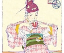 ちょっとレトロなラインアートお届けします 挿絵や広告に洒落たイラストをどうぞ。 イメージ2