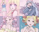 商用利用も！オシャレで可愛いイラスト描きます アイドル・グッズ・Vtuber・配信用・生誕祭・イベント イメージ1