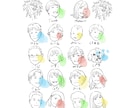 ゲスト参加型おしゃれ似顔絵結婚証明書描きます 人前式やウェルカムボードにも使えるおしゃれペーパーアイテム イメージ1