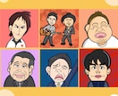 ほんわか！ゆるくてポップな似顔絵描きます SNSのアイコンや友達同僚へのプレゼントに！！ イメージ3