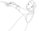 一筆描き風イラスト描きます Sアイコンに、隙間埋め用に、一筆描き風なイラスト作成します。 イメージ3