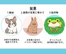 SNSアイコンに!ゆるかわ動物アイコン作ります 動物の可愛らしい雰囲気をゆるかわに再現いたします。 イメージ2