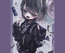 最短7日！ダークめな可愛いイラスト制作致します サムネイル、アイコン、グッズなどに！ イメージ4