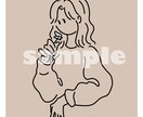 snsアイコン制作します ゆるっとしたシンプルなイラストをお描きします！ イメージ1