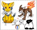 あなただけの動物キャラクター作成します 商用利用可！修正5回まで無料！納得いくまで対応します♪ イメージ3