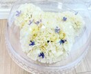 ウェディングブーケをそのまま思い出に作成致します ケーキスタンドに思い出を詰めたドライフラワーのアレンジメント イメージ1
