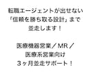 医療業界転職を3ヶ月並走支援します レジュメ以外の資料まで、一緒に設計し信頼を勝ち取ります！ イメージ2