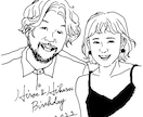温かみのある線画イラストの似顔絵アイコンを描きます ライン、ツイッター、インスタグラムなどのSNSアイコンに イメージ9