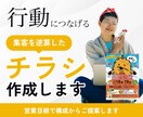 行動につなげるチラシ制作します 丁寧なヒアリングで構成から一緒に考えます イメージ1