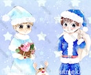 かわいいアナログ風イラストをお描きします BL、GLOK!小説の表紙や挿絵、サムネや鑑賞用に。 イメージ1