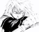 オリキャラ線画イラスト承ります クールでかっこいいキャラクター線画を描きます。 イメージ1