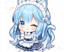 可愛いミニキャライラスト描きます ◆SNSアイコンや配信の立ち絵、グッズ、挿絵などに イメージ7