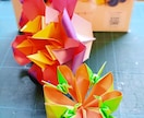 折り図が読めないあなたに、折り紙教えます キャラクター折り紙、とても豪華な花のくす玉、鶴の華など。 イメージ3