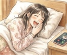 寝坊したくない時、電話をかけて、優しく起こします 3回の確認で、ベットから抜け出すまでサポートします イメージ1