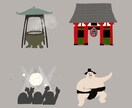 イラスト4点セット　やさしいタッチの挿絵を描きます 雑誌やマップ、WEBなどにお使いください イメージ3