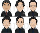 商用可◎愛嬌抜群・好印象なデフォルメ似顔絵描きます あなたをかわいくキャラクター化★スタッフ紹介やSNSに便利！ イメージ6