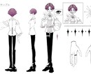 病み可愛いキャラクターを提供します !キャラクター立ち絵や、衣装デザインのみでも受付可能です! イメージ3