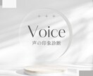 あなたのお声の印象診断をします ナレーター、講師、電話オペレーター等プロにもおすすめ イメージ1