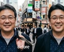 人物写真を自然にきれいにレタッチします 1枚から最短即日対応！丁寧仕上げにこだわります イメージ2