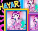 様々な用途に！９０年代テイストのイラスト描きます アイコンやサムネ、挿絵などの女の子イラスト描きます。 イメージ2
