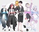 男女の立ち絵やキャラデザ等、様々なイラスト描きます 初めての方も大歓迎！丁寧なヒアリングで理想を形にします✨️ イメージ3