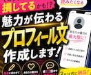 魅力が伝わるプロフィール文を作成します 第一印象が良くなるプロフィールを作成します イメージ1