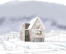 ファンタジックな手書きパースを作成します 温かみのあるパースでお客様の心をつかみましょう！ イメージ1