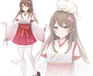 立ち絵、キャラクターデザインの作成をいたします Vtuber、立ち絵、IRIAM、ゲーム用などに使えます！ イメージ1