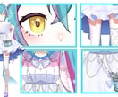 透明感のある「高品質」V体をオリジナル制作します 配信画面/背景/ネームロゴ/離席中/待機中/OP/EDセット イメージ2