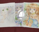 手描きオリジナルキャラクター描きます 女の子限定のアナログイラストになります。 イメージ1