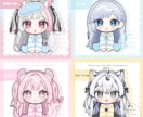 量産イラスト #1 ❀ 制作いたします ✿ #1 パジャマでおすわり 専用ページです ✿ イメージ7