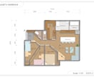 ご要望に合わせCADで住宅平面図を作成します 空間が広く見えるシンプルで機能的な平面図を作成いたします。 イメージ3