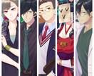 立ち絵などに！オリジナルキャラクターお描きします お試し価格！好きな絵柄が選べる！！ イメージ6