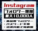 インスタのフォロワー最大10000人増やします パスワード不要で安心！迅速対応で短納期を実現！ イメージ1