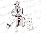 シンプルかわいいイラストを描きます キャラクターや似顔絵、贈り物の人物イラストをご提供 イメージ7