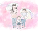 大切な方との思い出をイラストに致します ご家族の似顔絵・記念日のプレゼント・アイコン・待受け画面等 イメージ1
