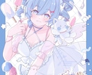 商用利用◎ 動画 SNS 個人用 イラスト描きます きゅんとかわいい 透明感のあるイラストをお届けします イメージ1