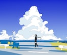 印象的で物語性のある背景メインの絵を描きます 綺麗・爽やか・幻想的・切ない・ノスタルジック・透明感など イメージ2