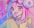 色紙に目を惹くイラスト制作します 色紙でお手元に可愛いをお届けします♪ イメージ5