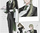 繊細で色気のある美形キャラを制作します アイコン・立ち絵・一枚絵まで対応 イメージ2