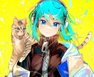 鮮やかなキャラクターイラスト制作いたします TRPGの立ち絵、SNSのヘッダー、MVイラストなどに！ イメージ1