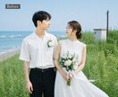 結婚式・前撮り写真を自然に美しくレタッチします 肌・体型・不要物まで自然に補正し大切な一枚を美しく仕上げます イメージ2