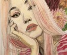 水彩色鉛筆で大切な方、ペットの似顔絵描きます アイコン、お祝い、思い出、記念日にどうぞ イメージ9