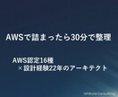 AWS構成・設計の詰まりを30分で整理します AWS認定16種｜現役アーキテクトが判断代行 イメージ1