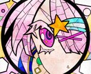 ステンドグラス風SNSアイコン描きます 丸枠ステンドグラス風であなただけのキャラクターを イメージ2