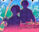 サークル・同人活動のイベントフライヤーを作ります 告知用一枚絵、SNSアイコン、ヘッダーを一式セットでご提供 イメージ1